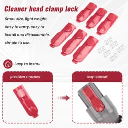 6PCS Wand Tube/Cleaner Head Clip Latch Tab Button For Dyson V7 V8 V10 V11 V15 Vacuum Replacement Tool Button With Spring Durable