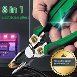 8 In 1 Wire Stripper with Voltage Tester Multi-Function Electrician Pliers Tools