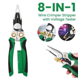 8 In 1 Wire Stripper with Voltage Tester Multi-Function Electrician Pliers Tools