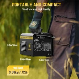 HZXVOGEN HVM140 Flux Core Wire Welding Machine 3 in 1 MMA/Gasless MIG/Lift TIG VRD Synergy Control Interver Welder Without Gas