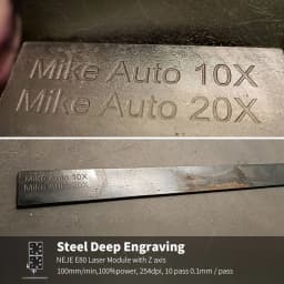 NEJE Max 4 V2 24W : Hybrid Laser Engraving and Cutting Machine with E80 Laser Module - 700x460mm Engraving Area - 1200mm/s Engraving Speed - Suitable for Stainless Steel/Wood/Leather/Painted Metal/Fabric