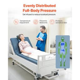 SucceBuy Hospital Bed Mattress 300 lbs Load Long Term Care Pressure Redistribution Dual Layer Foam Mattress for Nursing Homes