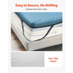 SucceBuy Hospital Bed Mattress 300 lbs Load Long Term Care Pressure Redistribution Dual Layer Foam Mattress for Nursing Homes