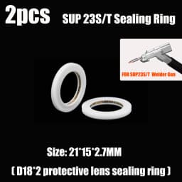 D18*2 Protective Sealing Ring Laser Protective Windows for Fiber Laser Welding Head 21x15x2.7MM Sealing Ring for SUP23 SUP