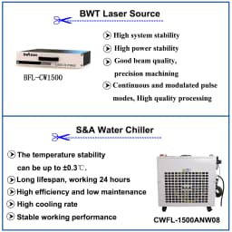 BWT2000W Laser Cleaning Machine Rust Removal Cleaning Oil Paint for Metal Cleaning Width 300MM Fiber Laser Cleaner Rust Removing