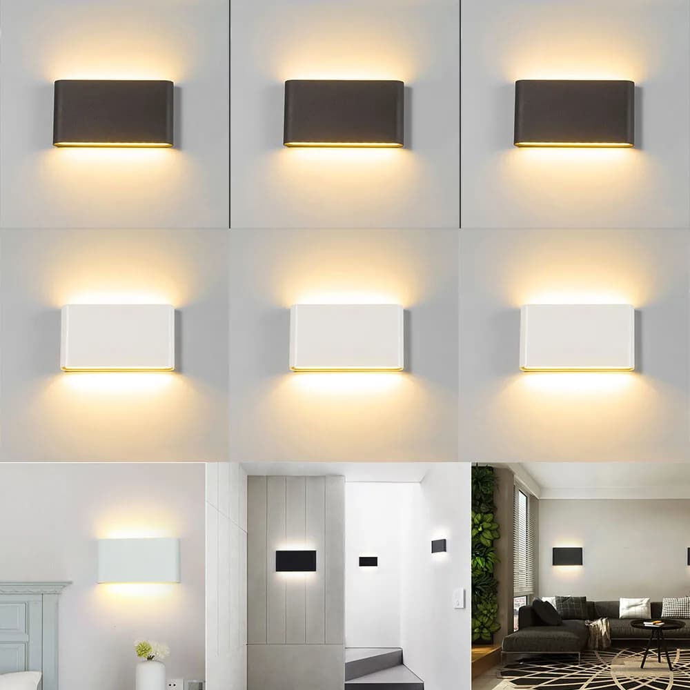 NEW LED Wall Light Waterproof Outdoor Up/Down Lamp Exterior lights Yard Modern