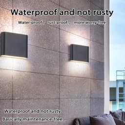NEW LED Wall Light Waterproof Outdoor Up/Down Lamp Exterior lights Yard Modern