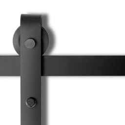 Sliding Barn Door Hardware Track Set 3.66m Heavy Duty Smooth Sliding Door Rail Kit for Wood Doors Interior Home Hardware Adjustable Rollers Quiet Operation