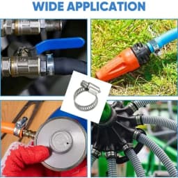 Stainless Steel Worm Gear Adjustable Hose Clamp Screw Band Fastener For Car Fuel Tube Water Pipe Faucet Repair Tools