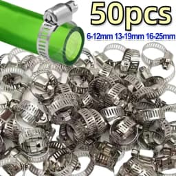 Stainless Steel Worm Gear Adjustable Hose Clamp Screw Band Fastener For Car Fuel Tube Water Pipe Faucet Repair Tools