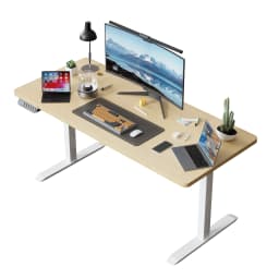 PORIYA Electric Standing Desk Height Adjustable Motorised Home Office Stand Table 1.2M
