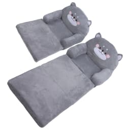 Kids Sofa Foldable Design Soft Breathable Wide Handle Toddler Chair Cartoon Easy To Clean for Sleeping