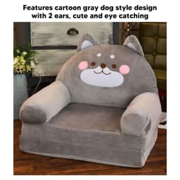 Kids Sofa Foldable Design Soft Breathable Wide Handle Toddler Chair Cartoon Easy To Clean for Sleeping