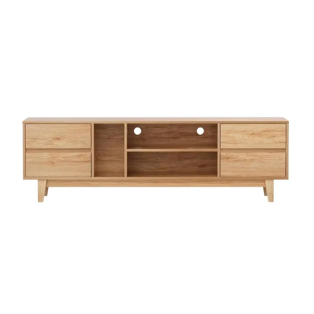 Modern Wooden TV Cabinet Entertainment Unit Storage Drawer Shelf 180cm Living Room Stand Cabinet