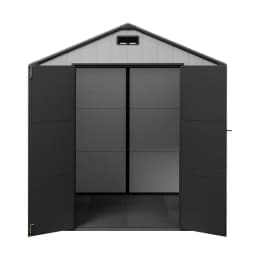 Outdoor Garden Storage Shed 2 15x2 14M Tool Workshop Shelter Weather Resistant Metal Frame