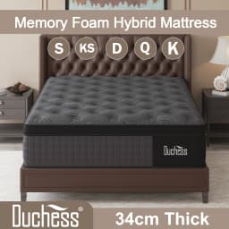 Duchess Mattress Queen Double King Single Bed Euro Top Pocket Spring Foam 34cm