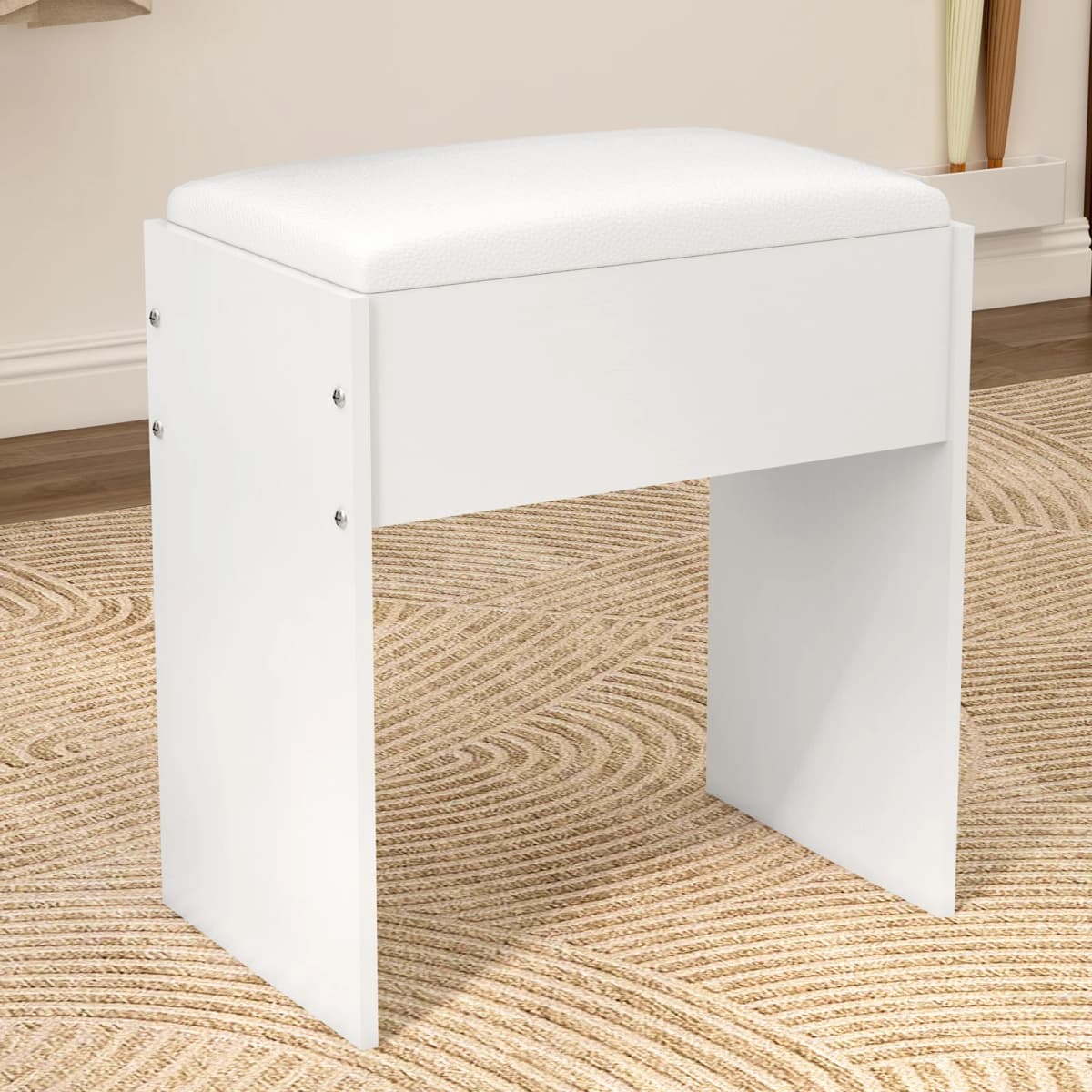 Dressing Table Makeup Chair Vanity Cushion Stool Dresser Piano Seat Wood Leg