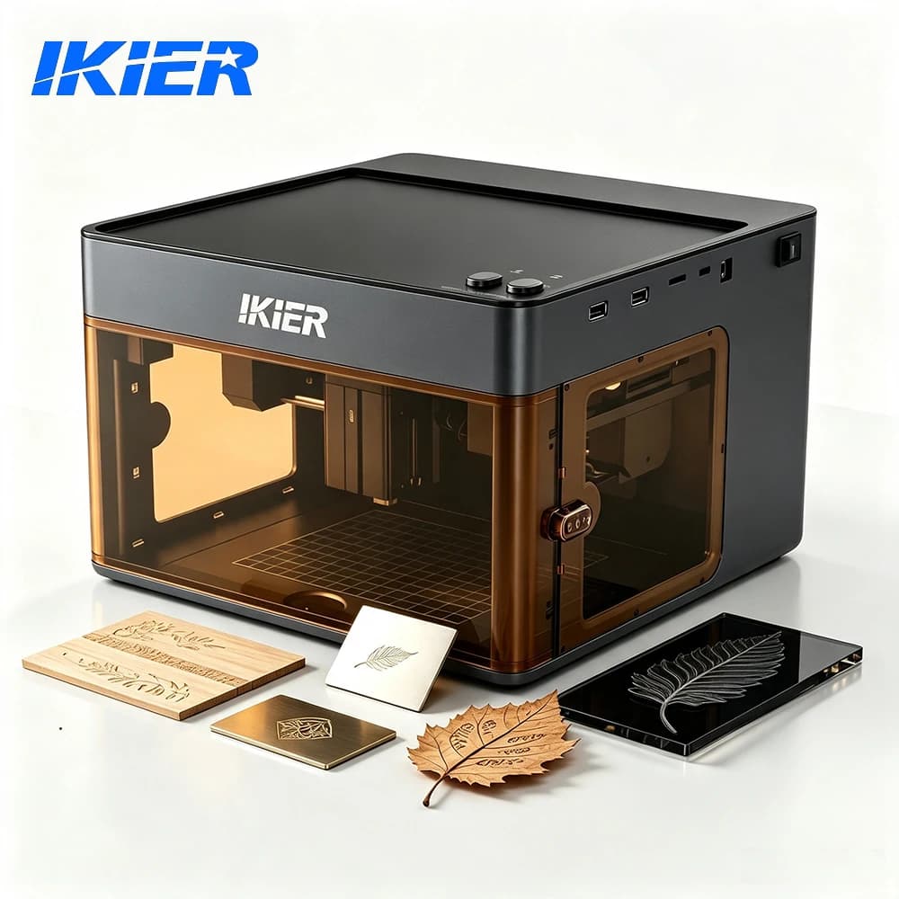 IKier Flex Portable Laser Engraver 3.5/7/12W Mini CNC Machine for Metal Wood Acrylic - DIY Gift Business Home Office Use