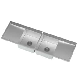 Stainless Steel Kitchen Sink Basin Large Single Bowl 155x50cm Undermount Topmount Flush Mount Durable Deep Workstation Sink