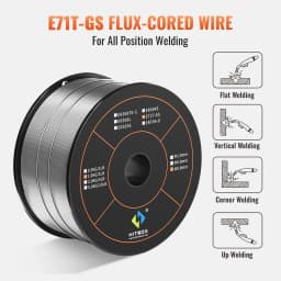 HITBOX E71T-GS 0.8mm Flux Cored Wire 1Kg Gasless MIG Welding Machine Accessories for All Position Welding
