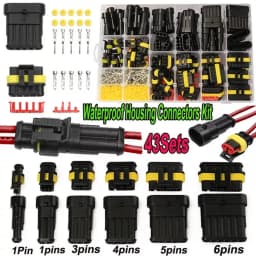 708pcs Car Waterproof Electrical Wire Automotive Connectors Plug with Pliers Kit