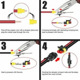 708pcs Car Waterproof Electrical Wire Automotive Connectors Plug with Pliers Kit