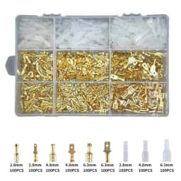 900X Assorted Insulated Electrical Wire Terminal Crimp Connectors Kit with Pliers