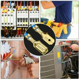900X Assorted Insulated Electrical Wire Terminal Crimp Connectors Kit with Pliers