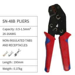 900X Assorted Insulated Electrical Wire Terminal Crimp Connectors Kit with Pliers