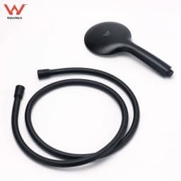**Sydney Stock** KYLINS WELS Matt Black Round Hand Held Shower Head Rose with 3-Mode Spray Massage Bathroom Replacement