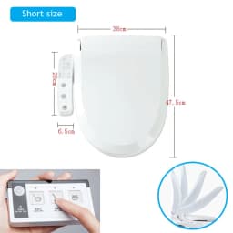 EcoFresh Smart toilet seat auto seat cover flip Electric Bidet intelligent heated toilet seat cover lighting Massage