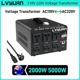 AC Voltage Transformer 2000W 5000W AC110V AC220V 240V Power Converter Voltage Step Up/Step Down Converter