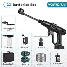 Yofidra 200Bar Brushless High Pressure Car Washer Water Gun Cleaning Garden Washing Wash Spray Gun For Makita 18V Battery Pin