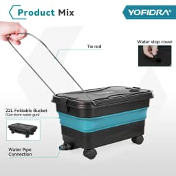 Yofidra 200Bar Brushless High Pressure Car Washer Water Gun Cleaning Garden Washing Wash Spray Gun For Makita 18V Battery Pin