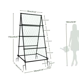 Cucumber Trellis for Garden Vegetable Trellis,U-Shaped Metal Garden Trellis Arch Plant Grow Support Frame for Climbing