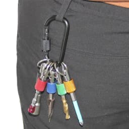 5pc Color Keychain Quick Change Extension Rod 1/4 Hexagonal Handle Screwdriver Head Quick Release Sleeve Conversion Rod Tool Set