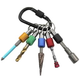 5pc Color Keychain Quick Change Extension Rod 1/4 Hexagonal Handle Screwdriver Head Quick Release Sleeve Conversion Rod Tool Set