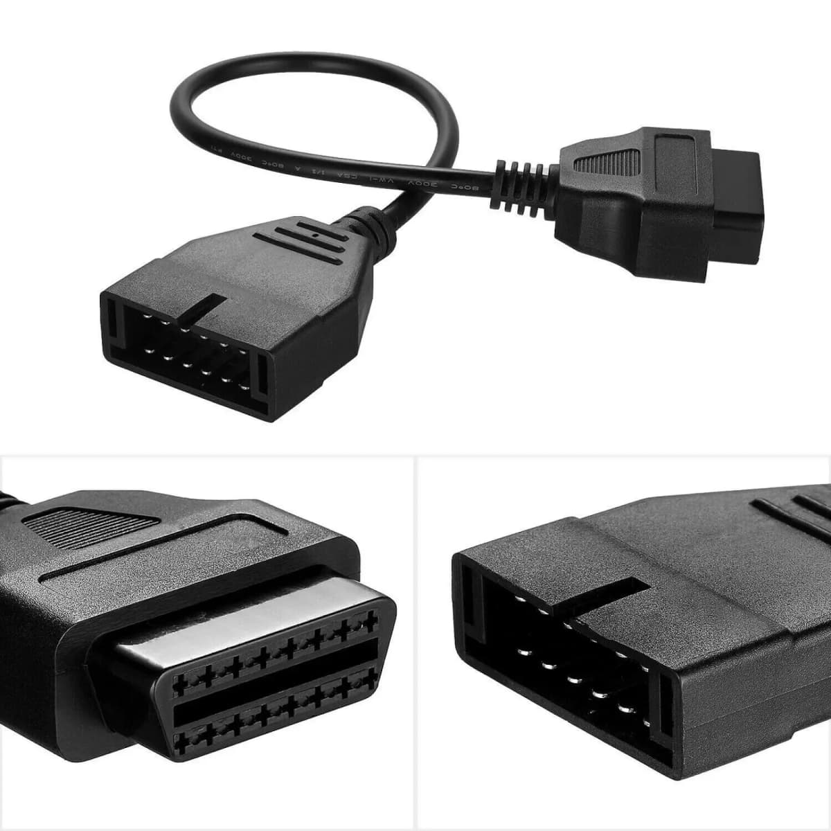 1Pc 12Pin OBD1 Male to 16Pin OBD2 Female Convertor Adapter Cable For GM Diagnostic Scanner Connector Cable Car Auto Accessories