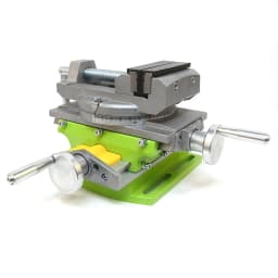 Allsome BG-6369 Bench Vise,2 in 1 Milling Drilling Precision Vise Swivel Base Table Aluminium Alloy Compound Worktable