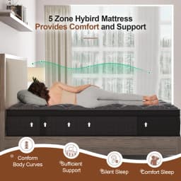 Duchess Mattress KING Size Bed Medium Firm Spring Memory Foam 27cm