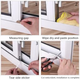 20/10/5Meters Brush Strip Self Adhesive Door Window Sealing Strip Home Door Window Sound Insulation Wind-proof Strip Gasket