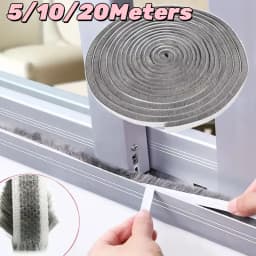 20/10/5Meters Brush Strip Self Adhesive Door Window Sealing Strip Home Door Window Sound Insulation Wind-proof Strip Gasket