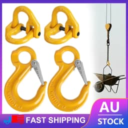 2PCS 1.12T European Eye Shaped Sliding Hook+Double Ring Buckle Set Part