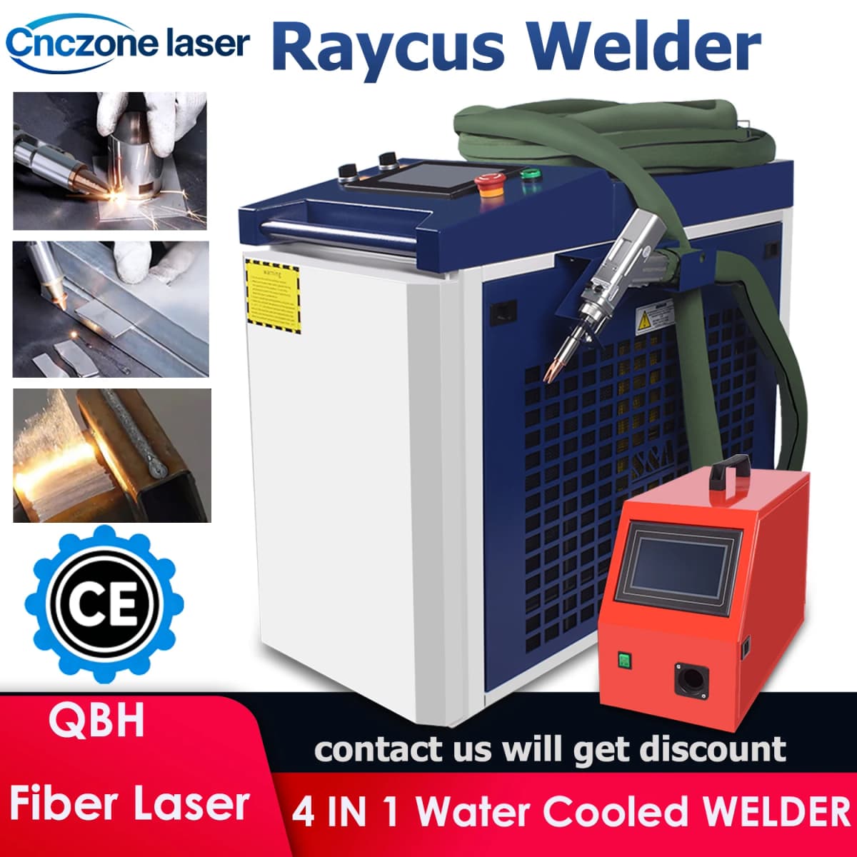 2000W Handheld Fiber Laser Welding Machine Raycus 4 IN 1 Laser Welder 1500W 2000W for Welding Cleaning Cutting Rust Removal
