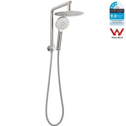 **Sydney Stock** KYLINS Round 8/10/12" Rain Shower Head Hand Held 2 in 1 Gooseneck Wall Arm Set Brushed Nickel WELS WATERMARK