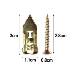 100pcs Self-Drilling Anchors Screws Percussion Expansion Kit -12x30mm/12x40mm AU