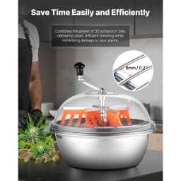 SucceBuy Bud Leaf Trimmer Manual Bud Trimmer w/ Sharp Stainless Steel Blades Visual Cutting Wet & Dry Hydroponic Cutting Machine