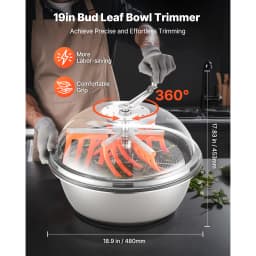 SucceBuy Bud Leaf Trimmer Manual Bud Trimmer w/ Sharp Stainless Steel Blades Visual Cutting Wet & Dry Hydroponic Cutting Machine