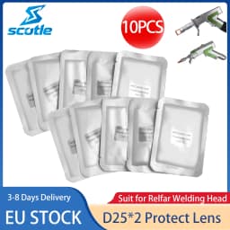 D25*2 Optical Laser Protect Lens D25*2 Laser Welder Protective Windows Welding Machine Part for Relfar Welding Head EU STOCK