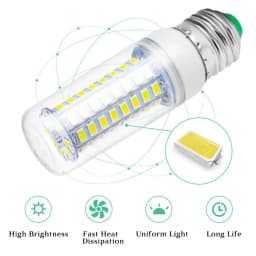 15PCS LED Corn Bulb E27 E14 B22 7W 12W 15W 20W 25W 5730SMD Globe Lamp Spot Light